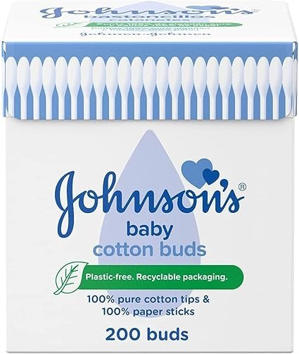 Johnson’s Baby Cotton Buds (1 x Pack of 200) Soft & Gentle Ear Buds for Delicate Skin B00125KZN4