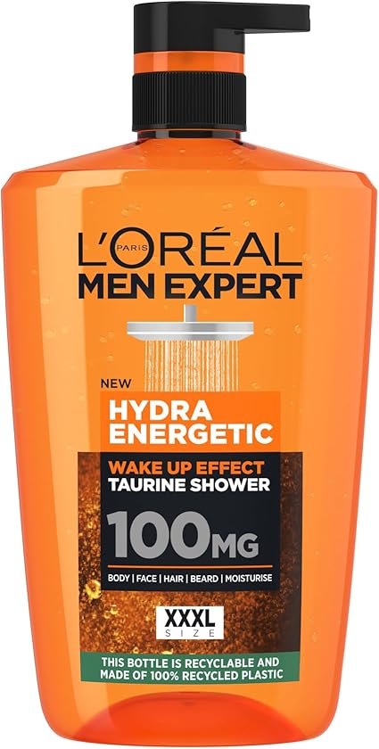 L’Oréal Men Expert Hydra Energetic 3-in-1 Shower Gel – Energizing Body