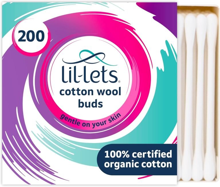Lil-Lets Cotton Wool Buds, Certified Organic, 100% Pure Cotton Wool Tips B0CRL5ZVWB